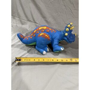 1999 Vintage Fisher Price Plush Dinosaur Noise Maker Triceratops